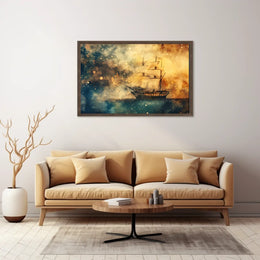 Majestic Maritime Adventure Sailing Ship Art Poster