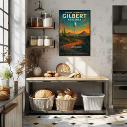 Discover Gilbert Arizona Poster Southwest Charm For Homes