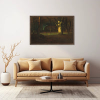 Mystical Forest Scene Artistic Poster