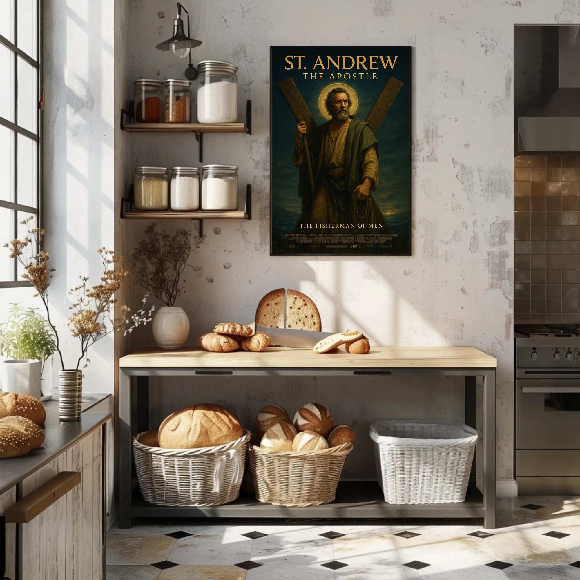 St. Andrew Religious Art Historical or Presidential Poster PosterGoat