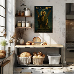St. Andrew Religious Art Historical or Presidential Poster PosterGoat