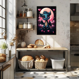 Moonlit Dreams The Adorable Dragon Art Print