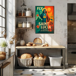 Fly to Saint Lucia Poster