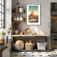 Marrakech A Vibrant Cityscape Poster