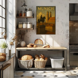 Munich Cityscape Poster