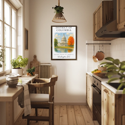 District of Columbia, Washington, D.C. Signature Series Vintage Travel Poster