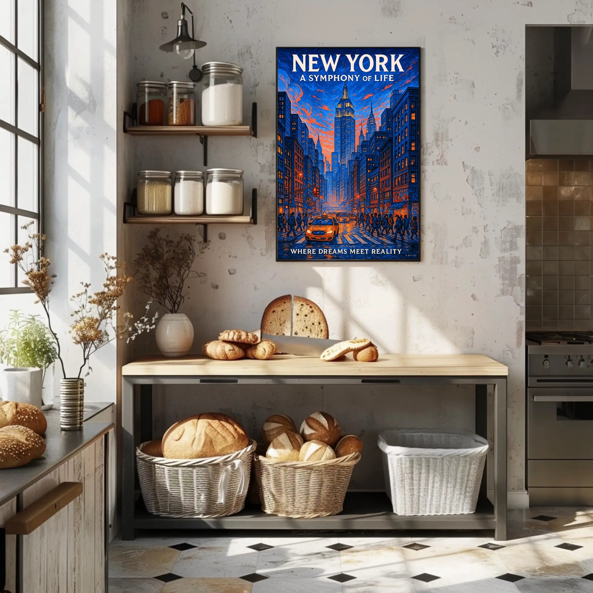 New York A Symphony of Life Poster PosterGoat