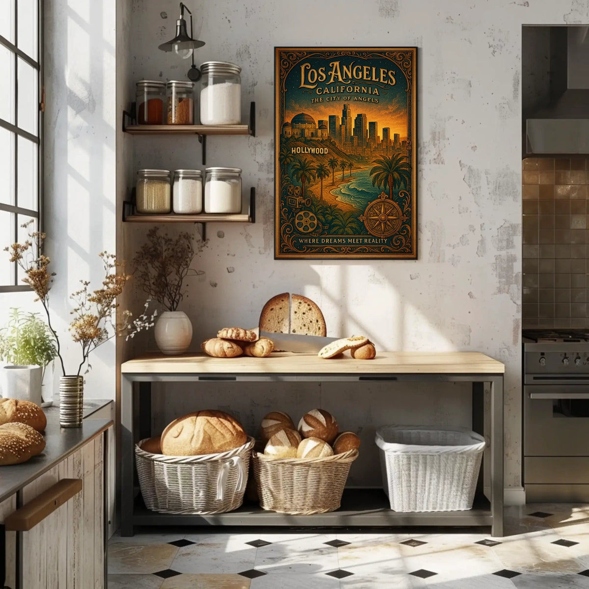 Los Angeles The City Of Angels Poster