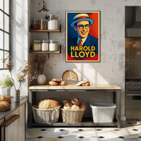 Harold Lloyd Iconic Comedian Poster