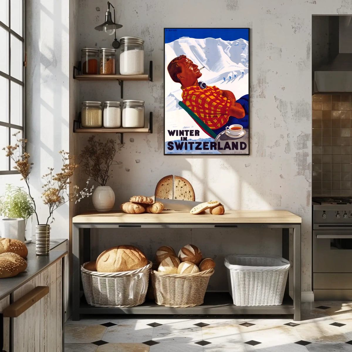 Winter in Switzerland Poster
