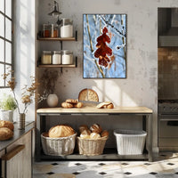 Winter Serenity Bearded Reedling Poster