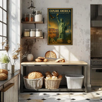 Explore America A Journey Through Poster