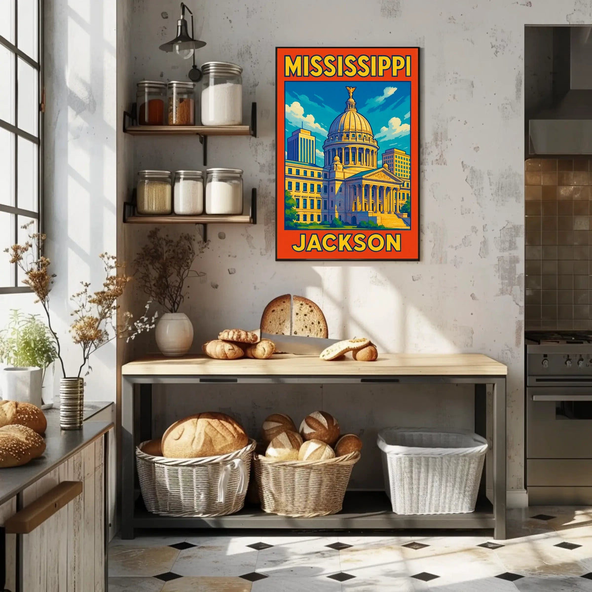 Mississippi State Capitol Jackson Poster
