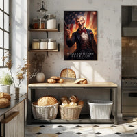 William Henry Harrison Tribute Poster