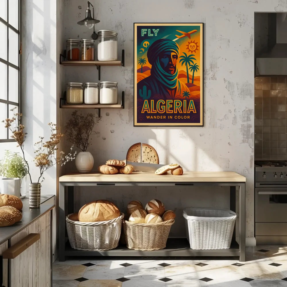 Algeria Vintage Travel Adventure Retro Desert Exploration Travel Poster PosterGoat