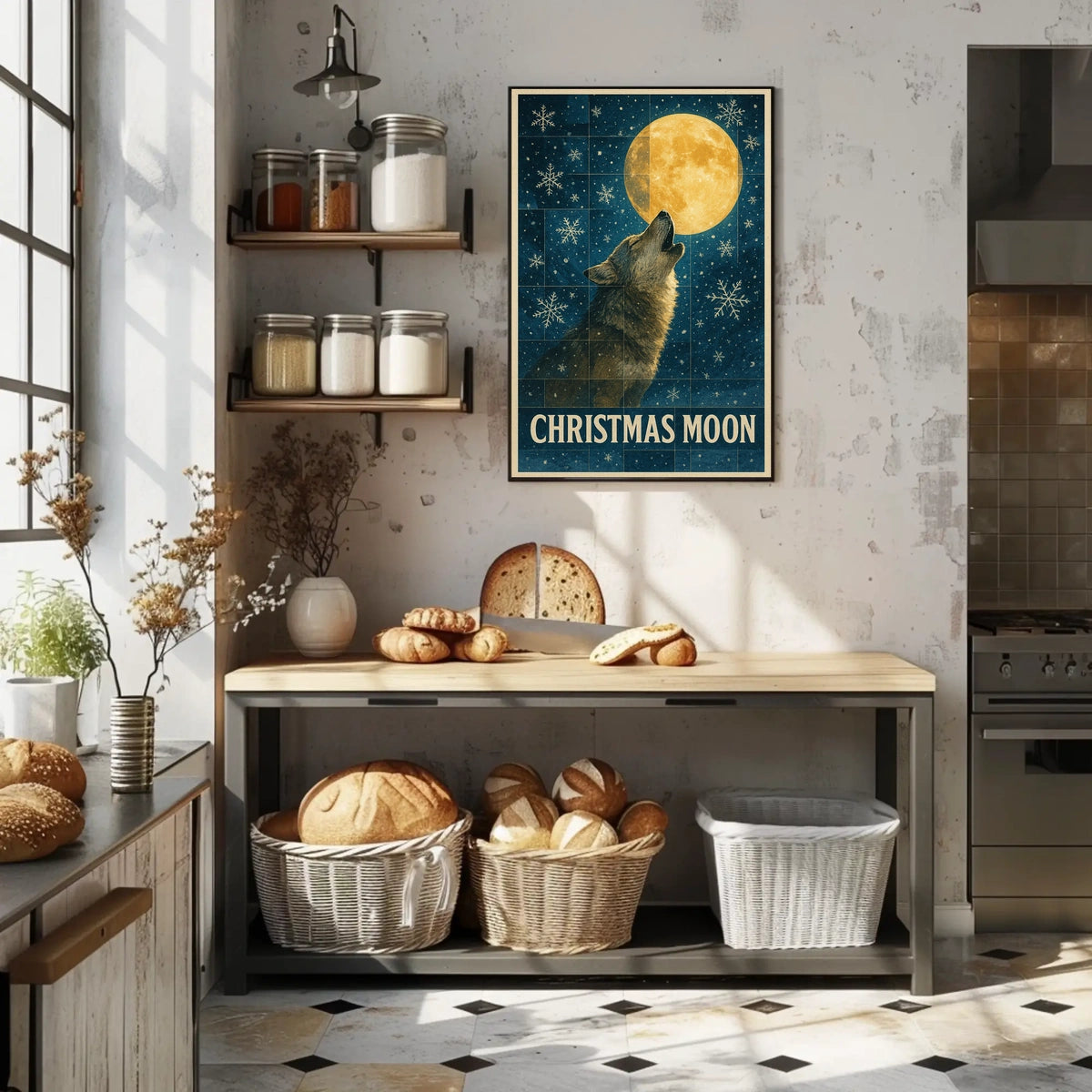 Christmas Moon Poster