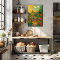 Brazil Heartbeat of South America Poster Art Print PosterGoat
