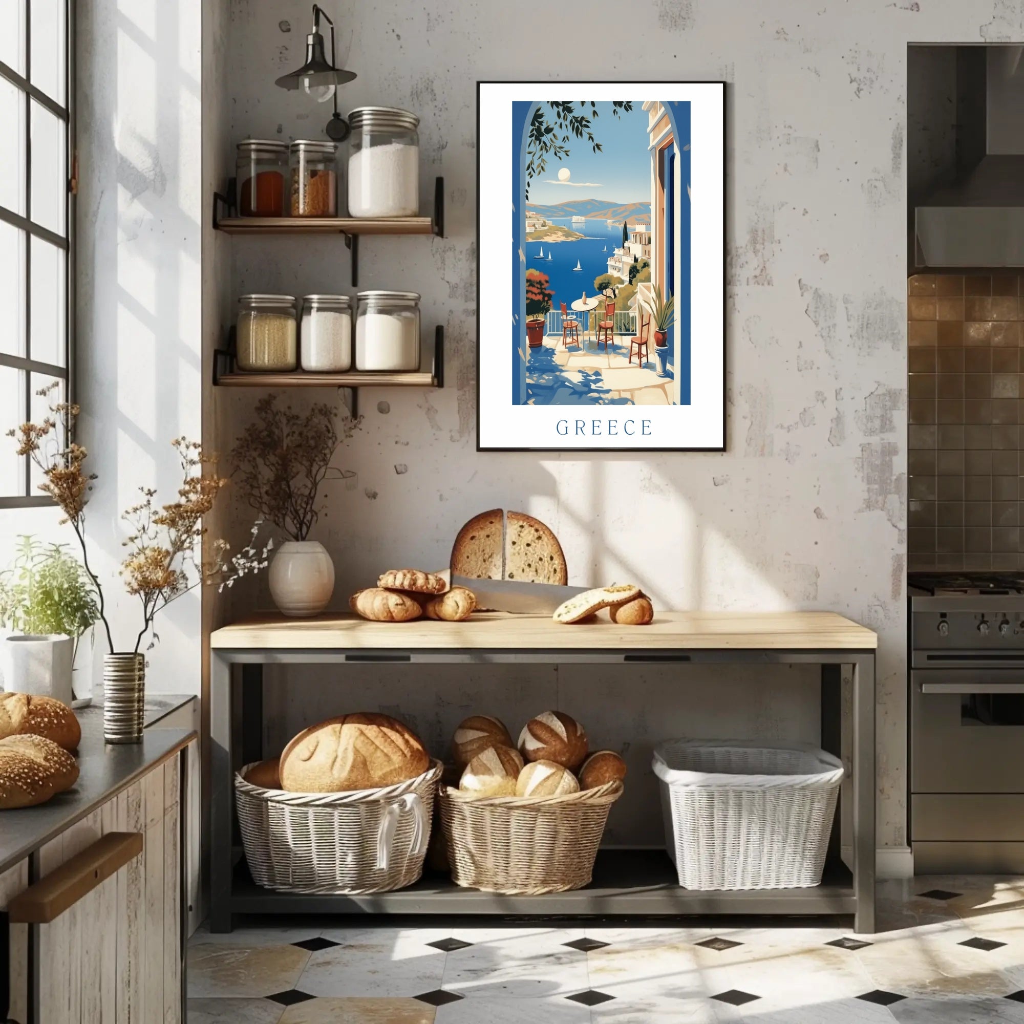 Scenic View of Greece Poster PosterGoat