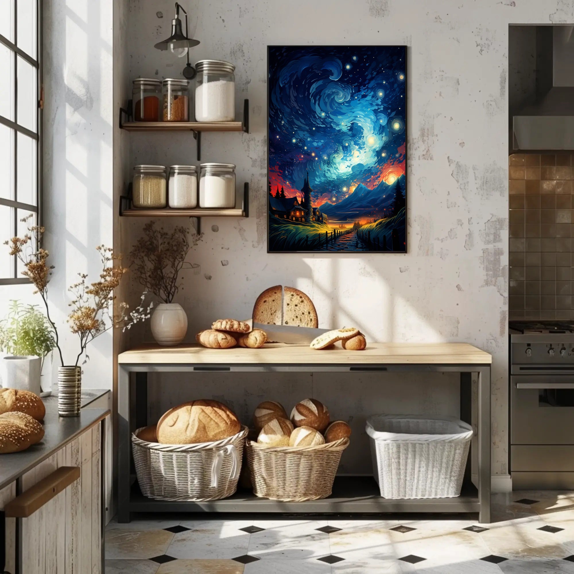 Starry Night Dreamscape Poster