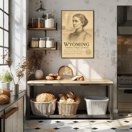 Wyoming Trailblazer of Rights and Nature Poster PosterGoat