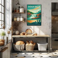 Discover Sioux Falls Wall Art Print
