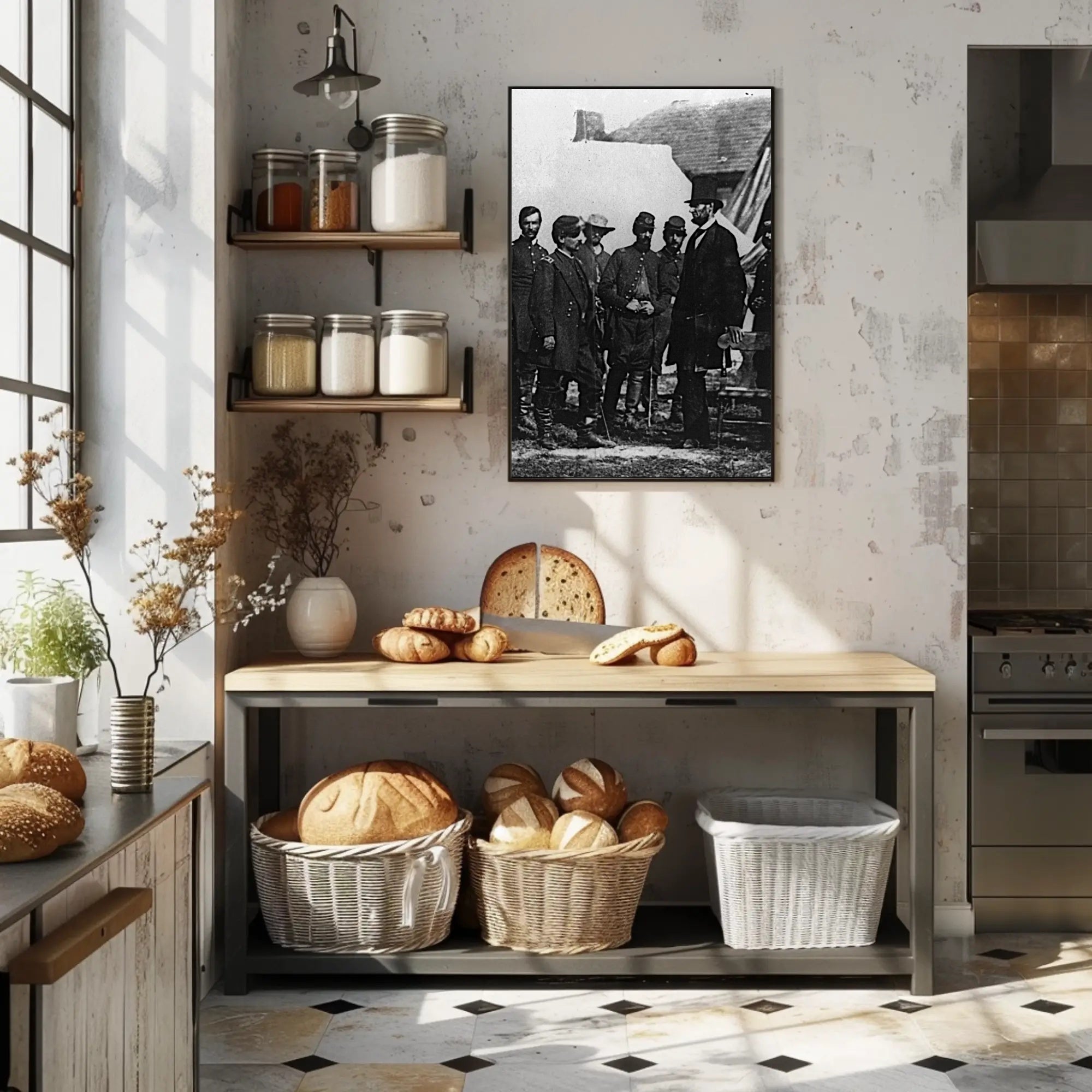 Lincoln & Johnson Union Banner 1864 Poster PosterGoat