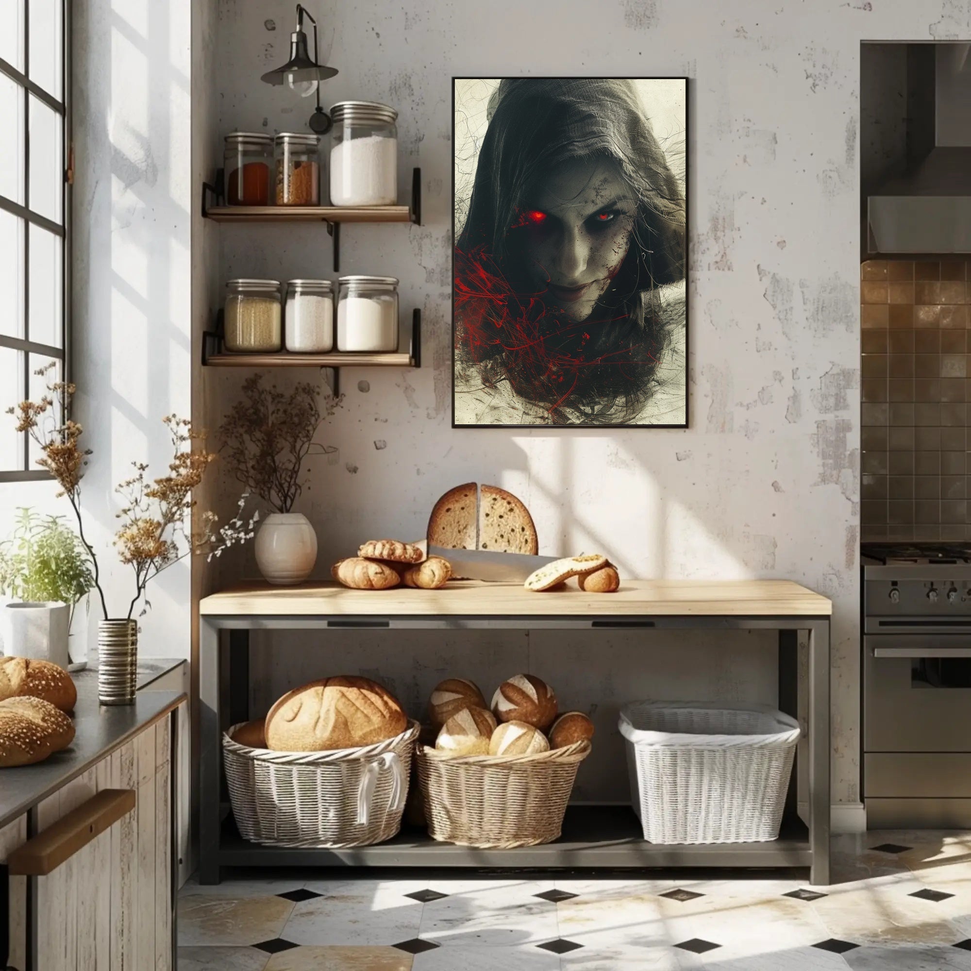 The Enigmatic Gaze Poster PosterGoat