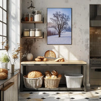 Winter Serenity: Minimalist Artistic Poster