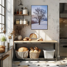 Winter Serenity: Minimalist Artistic Poster