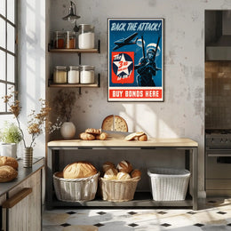 Back the Attack! Buy War Bonds Poster PosterGoat