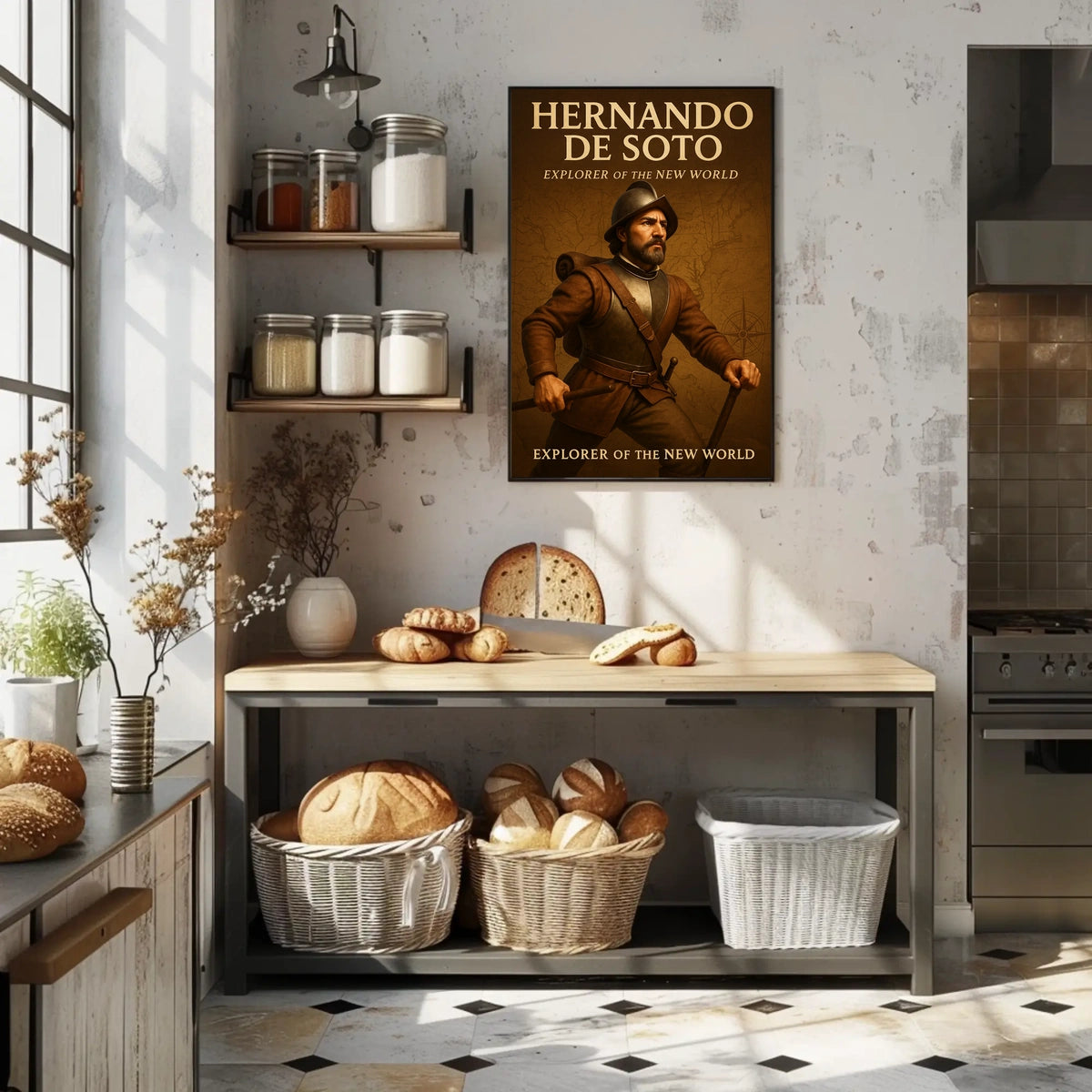 Hernando De Soto Explorer Of The New Poster
