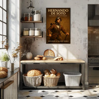 Hernando De Soto Explorer Of The New Poster