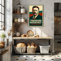 Theodore Roosevelt 26th President Heritage Typography Poster