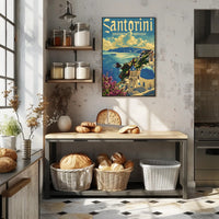 Santorini Serenity Poster