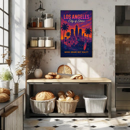 Los Angeles Dreamscape: Enchanting Cityscape Urban or Cityscape Poster