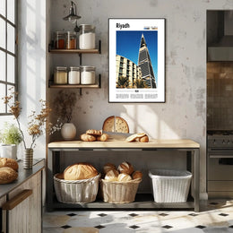 Riyadh Architectural Marvel Urban Cityscape Poster PosterGoat