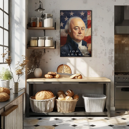 John Adams 2nd President Of The United States Portrait