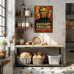Zachary Taylor 12th President of the United States Glitch Hop Art Poster