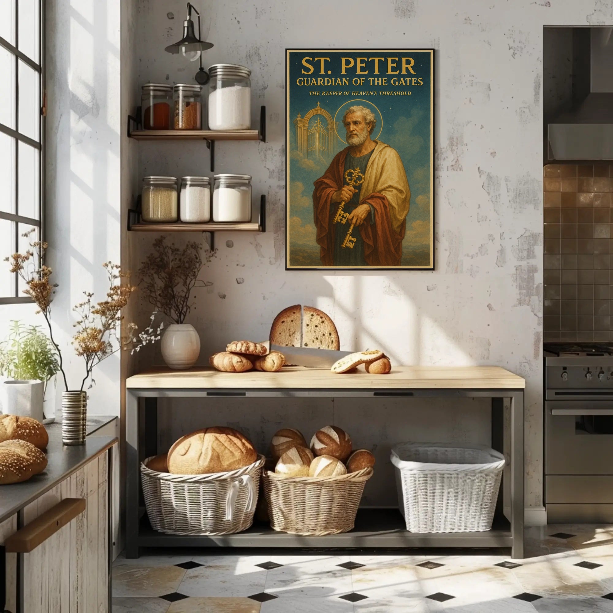 St. Peter Guardian Of The Gates Poster