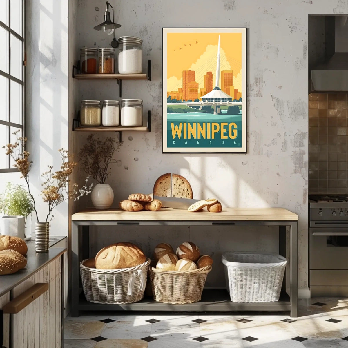 Winnipeg Skyline Poster