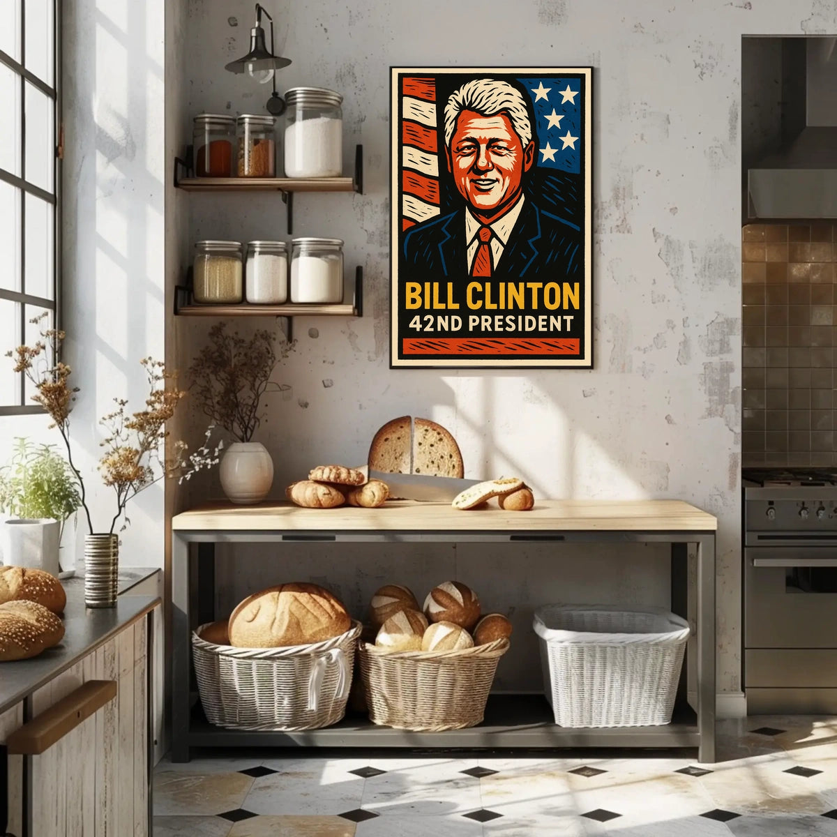 Bill Clinton 42nd President Poster