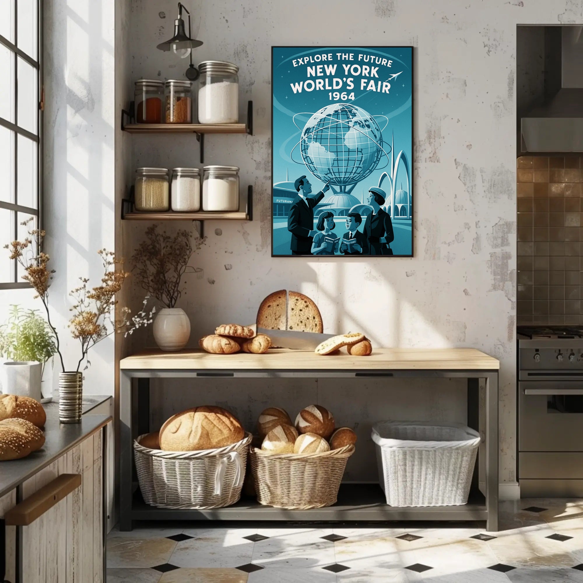 Explore the Future - New York World's Fair 1964 Poster PosterGoat