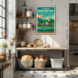 Vibrant Burlington Poster PosterGoat