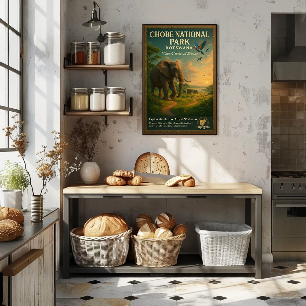 Explore The Heart Of AfricaS Wilderness Poster