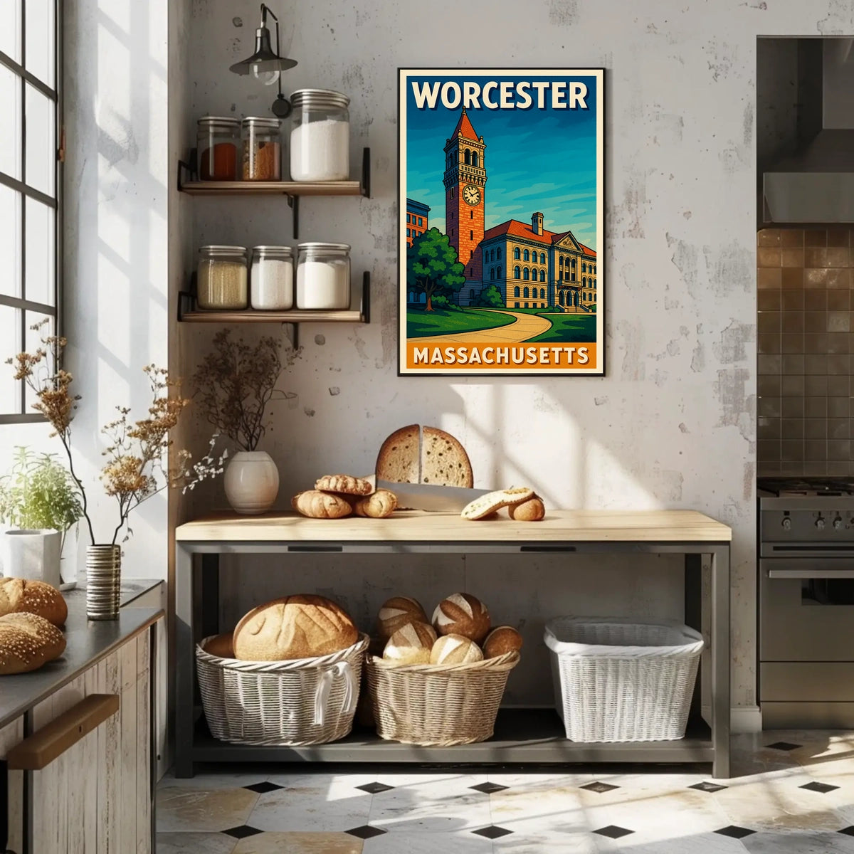 Worcester Massachusetts Poster