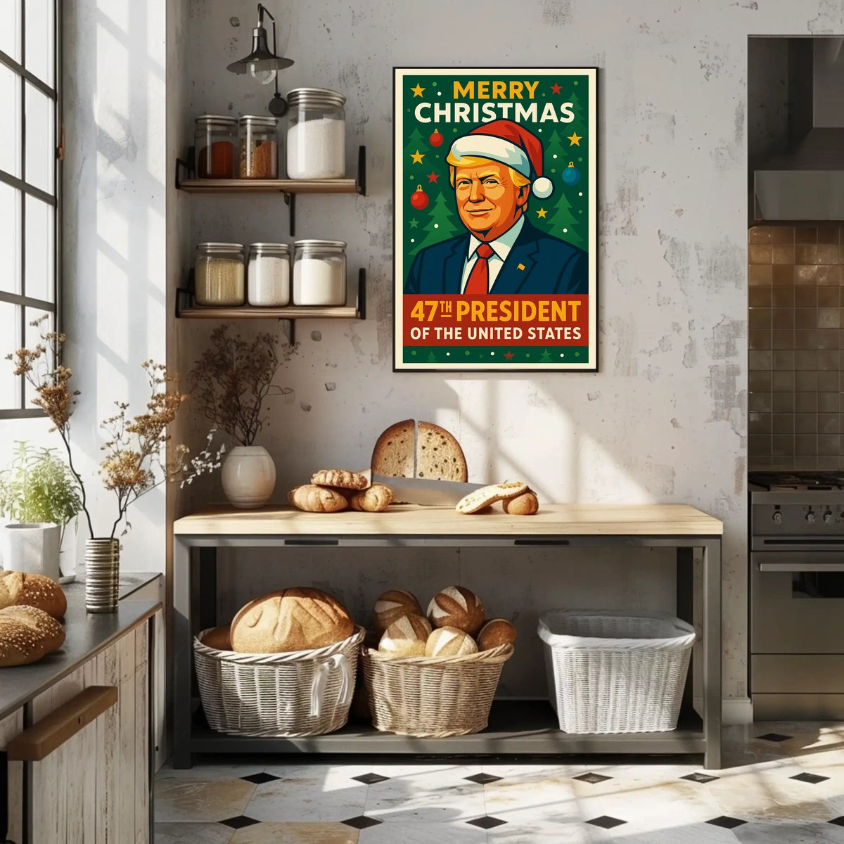 Merry Christmas 47Th President Poster