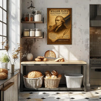 American Independence Historical Figure Vintage Patriotic Poster