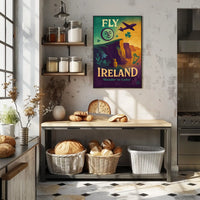 Fly To Ireland Wander In Color Poster