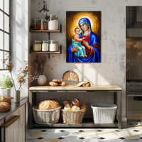 Jesus and Mother Mary Poster