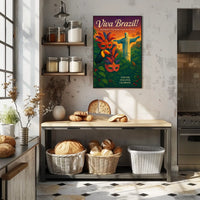 Viva Brazil Experience the Heart of South America Poster